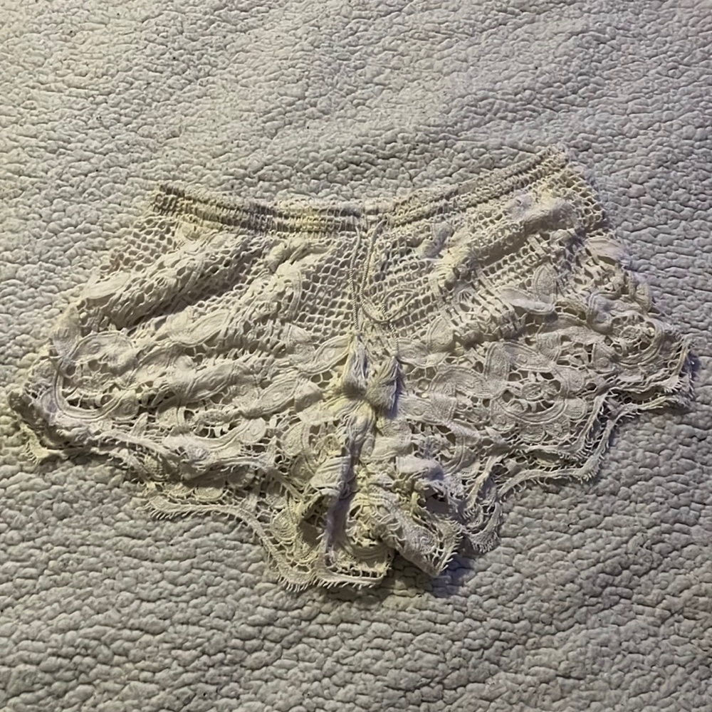 White Lace Express Shorts